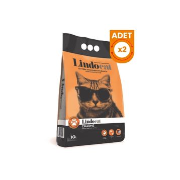 Lindo Cat Charme Kadife Çiçeği Amber Kokulu Topaklanan Kalın Taneli Bentonit 10x2 lt Kedi Kumu