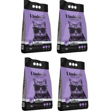 Lindo Cat Lavanta ve Argan Kokulu İnce Taneli Topaklaşan 4x5 lt Kedi Kumu