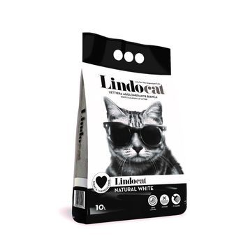 Lindo Cat Natural White Kokusuz Kalın Taneli Topaklanan 10 lt Kedi Kumu