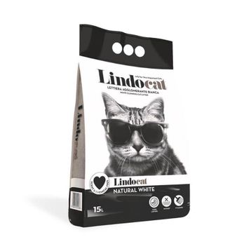 Lindo Cat Natural White Kokusuz Kalın Taneli Topaklanan 10 lt Kedi Kumu