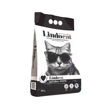 Lindo Cat Natural White Kokusuz Kalın Taneli Topaklanan 10 lt Kedi Kumu