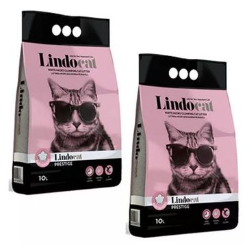 Lindo Cat Topaklaşan Bebek Pudrası Kokulu İnce Taneli 10x2 lt Kedi Kumu