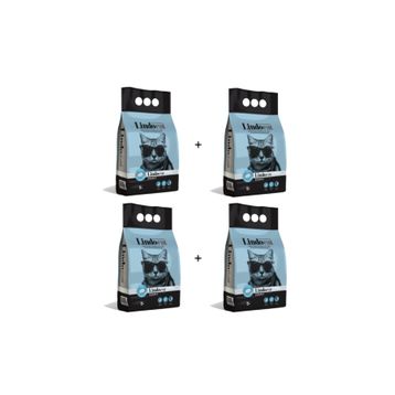 Lindocat 4x5 lt Marsilya Sabunu İnce Taneli Topaklanan Kedi Kumu