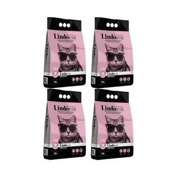 Lindocat Bebek Pudrası Parfümlü 4x10 lt İnce Kedi Kumu