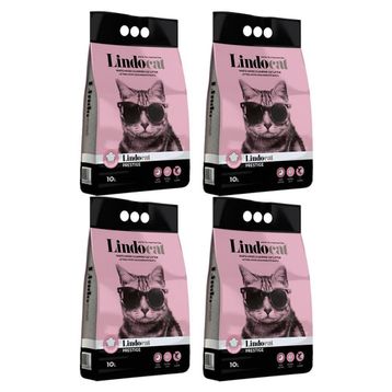 Lindocat Bebek Pudrası Parfümlü 4x10 lt İnce Kedi Kumu