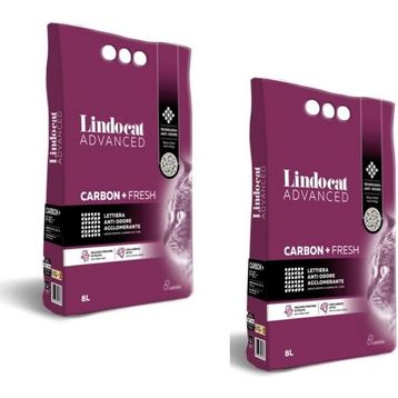 Lindocat Tozsuz Aktif Karbon 2x8 lt Kedi Kumu