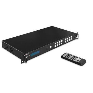 Lindy LIN-38238 4 Giriş 4 Çıkışlı HDMI 4K 60 Ölçekliklendirme Özellikli Matrix HDMI Switch