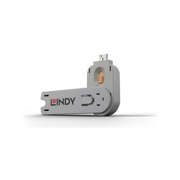 Lindy LIN-40623 Turuncu Usb Tip A Port Bloke Kilit Açma Anahtarı