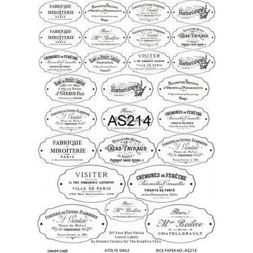 Lineart Atölye Smile AS214 Pirinç Dekupaj Kağıdı