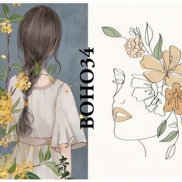 Lineart LA-BOHO34 Pirinç Dekupaj Kağıdı