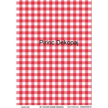 Lineart LA-GINGHAM10 Pirinç Dekupaj Kağıdı