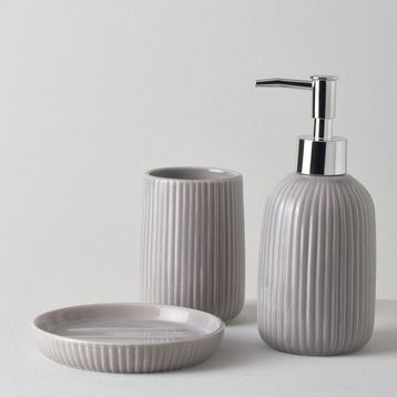 Linens Blanc Gri Banyo Seti