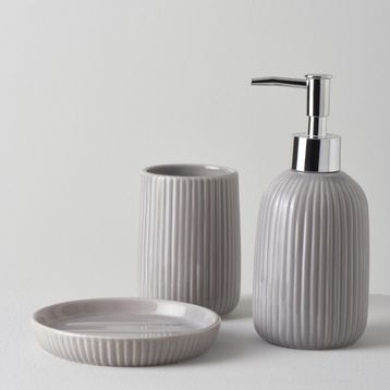 Linens Blanc Gri Banyo Seti