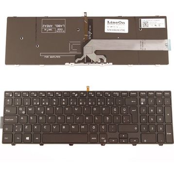 LineOn Dell Inspiron 15-5000 Işıklı Notebook Klavye