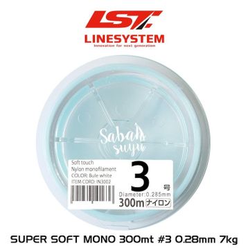 Linesystem Super Soft Mono 3 0.2 8 mm 7 kg 300 mt Misina