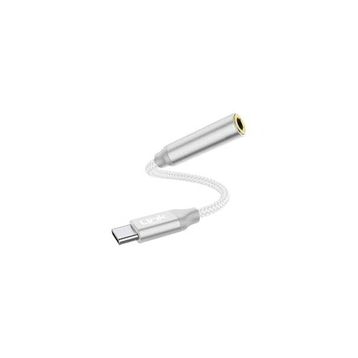 Linktech A194 Lightning 3.5 mm Jack Beyaz Kulaklık Dönüştürücü