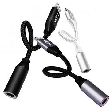 Linktech A194 Lightning - 3.5mm Jack Kulaklık Dönüştürücü