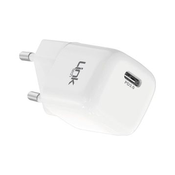 Linktech G820 Supper Silicon Tech 20W PD USB-C Beyaz Şarj Adaptörü Başlık