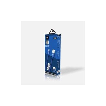 Linktech K552 Type-C Örgü Metal Başlı 1 mt Şarj ve Data Kablosu