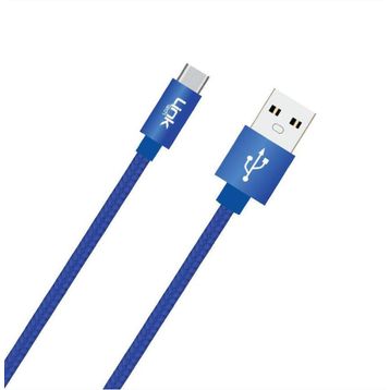 Linktech K552 Type-C Örgü Metal Başlı 1 mt Şarj ve Data Kablosu