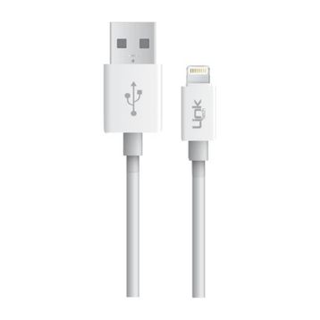 Linktech K559 2.4A 1 mt Beyaz Lightning Şarj ve Data Kablosu