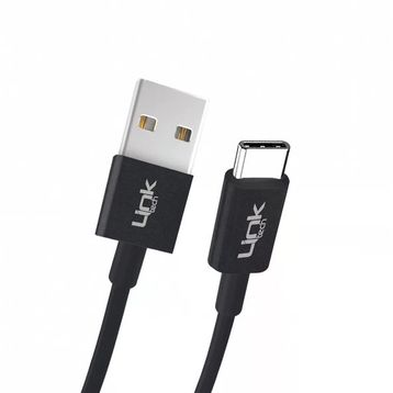 Linktech K564 Strong Type-C 3A 30 cm Siyah Data/Şarj Kablosu