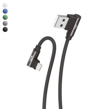 Linktech K593 3A 1.5 mt Safe İph Lightning 90 Derece Data/Şarj Kablosu