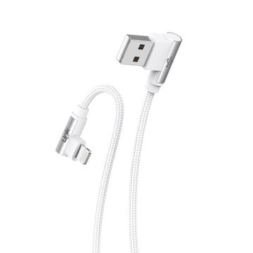 Linktech K593 3A 1.5 mt Safe İph Lightning 90 Derece Data/Şarj Kablosu