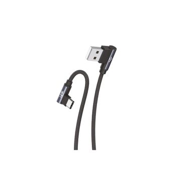 Linktech K594 Safe Type-C USB 90 Derece 1.5 mt Şarj Kablosu ve Data Kablosu