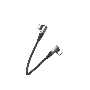 Linktech K595 Safe 60W 1.5 m Type-C-Type-C 90 Derece Data Şarj Kablosu