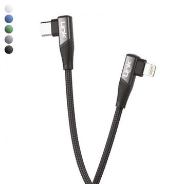 Linktech K596 27w 1.5 mt Type-C - Lightning 90 Derece Data/Şarj Kablosu