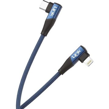 Linktech K596 27w 1.5 mt Type-C - Lightning 90 Derece Data/Şarj Kablosu