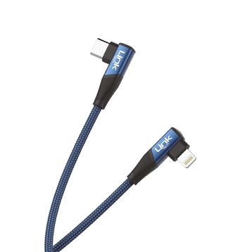 Linktech K596 27w 1.5 mt Type-C - Lightning 90 Derece Data/Şarj Kablosu