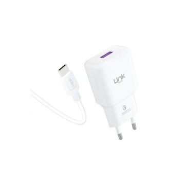 Linktech T443E QC 3.0A Strong 18W Şarj Aleti ve Type-C USB Kablo Seti