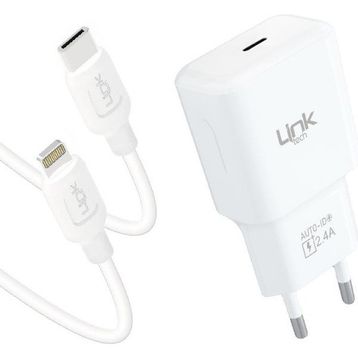 Linktech T447E Strong Eco 12W Type-C Şarj Aleti ve Type-C To Lightning Kablo Set