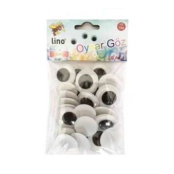 Lino 28 mm Çapında 30 Adet Oynar Göz