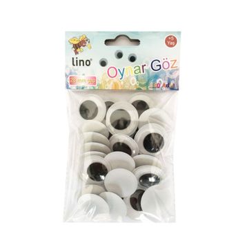 Lino 28 mm Çapında 30 Adet Oynar Göz