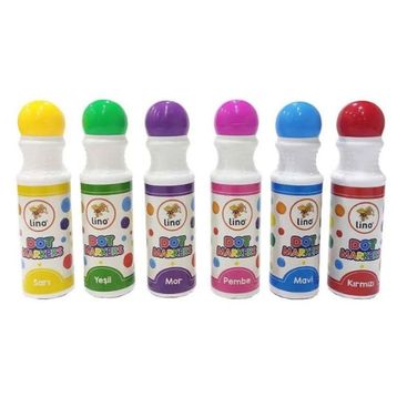 Lino Dot Markers 6'lı Yıkanabilir Boya