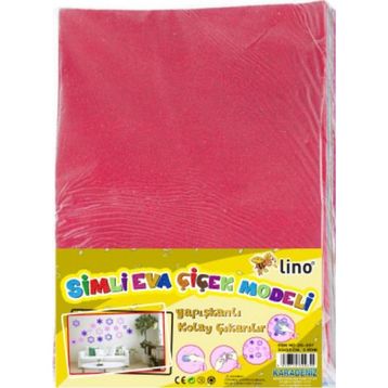 Lino DS-507 33x35 cm Simli Çiçek Model 2 Renk Eva