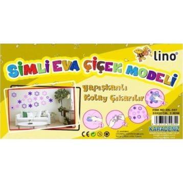 Lino DS-507 33x35 cm Simli Çiçek Model 2 Renk Eva