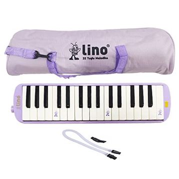 Lino LN-32K Pastel Mor Tuşlu Bez Çantalı Melodika