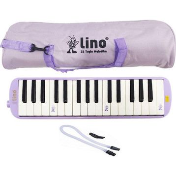 Lino LN-32K Pastel Mor Tuşlu Bez Çantalı Melodika