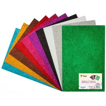 Lino RBE-500 20X30 cm 10 Renk Simli 10'lu Eva
