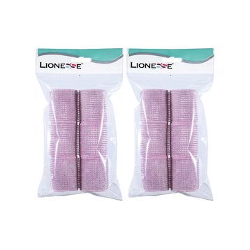 Lionesse 1113 6'lı Paket Süngerli Pembe Bigudi