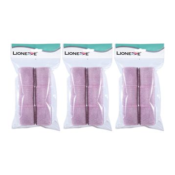Lionesse 1113 6'lı Paket Süngerli Pembe Bigudi