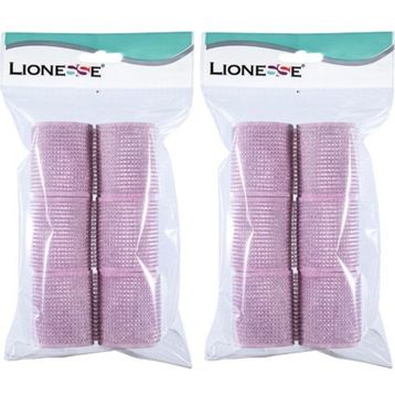 Lionesse 1113 6'lı Paket Süngerli Pembe Bigudi