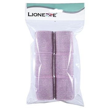 Lionesse 1113 6'lı Paket Süngerli Pembe Bigudi