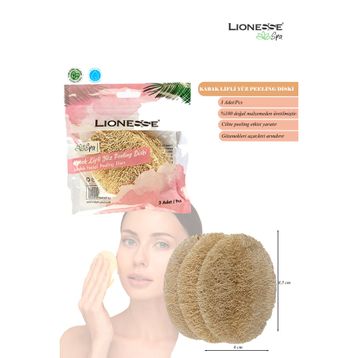 Lionesse L-447 3'lü Kabak Lifli Yüz Peeling Diski