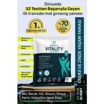 Lipatch Vitality Life Style 25 Adet Zindelik ve Denge Bandı