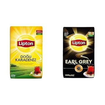 Lipton 1 kg Doğu Karadeniz Dökme Çay + 1 kg Earl Grey Dökme Bergamot Aromalı Siyah Çay